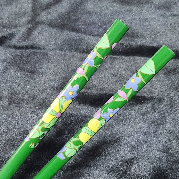 Other - Green Floral Chopsticks
